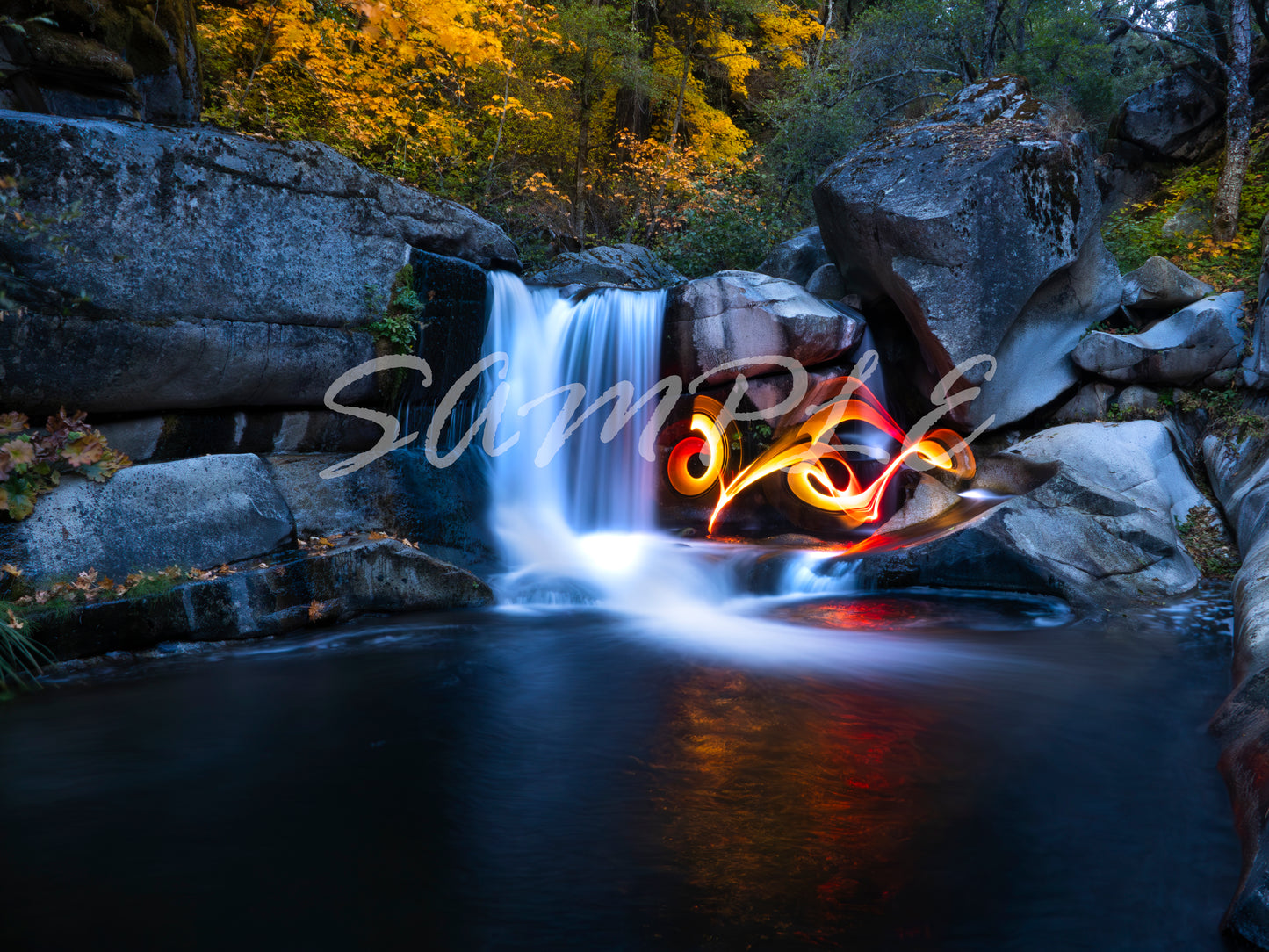 Light painting on metal