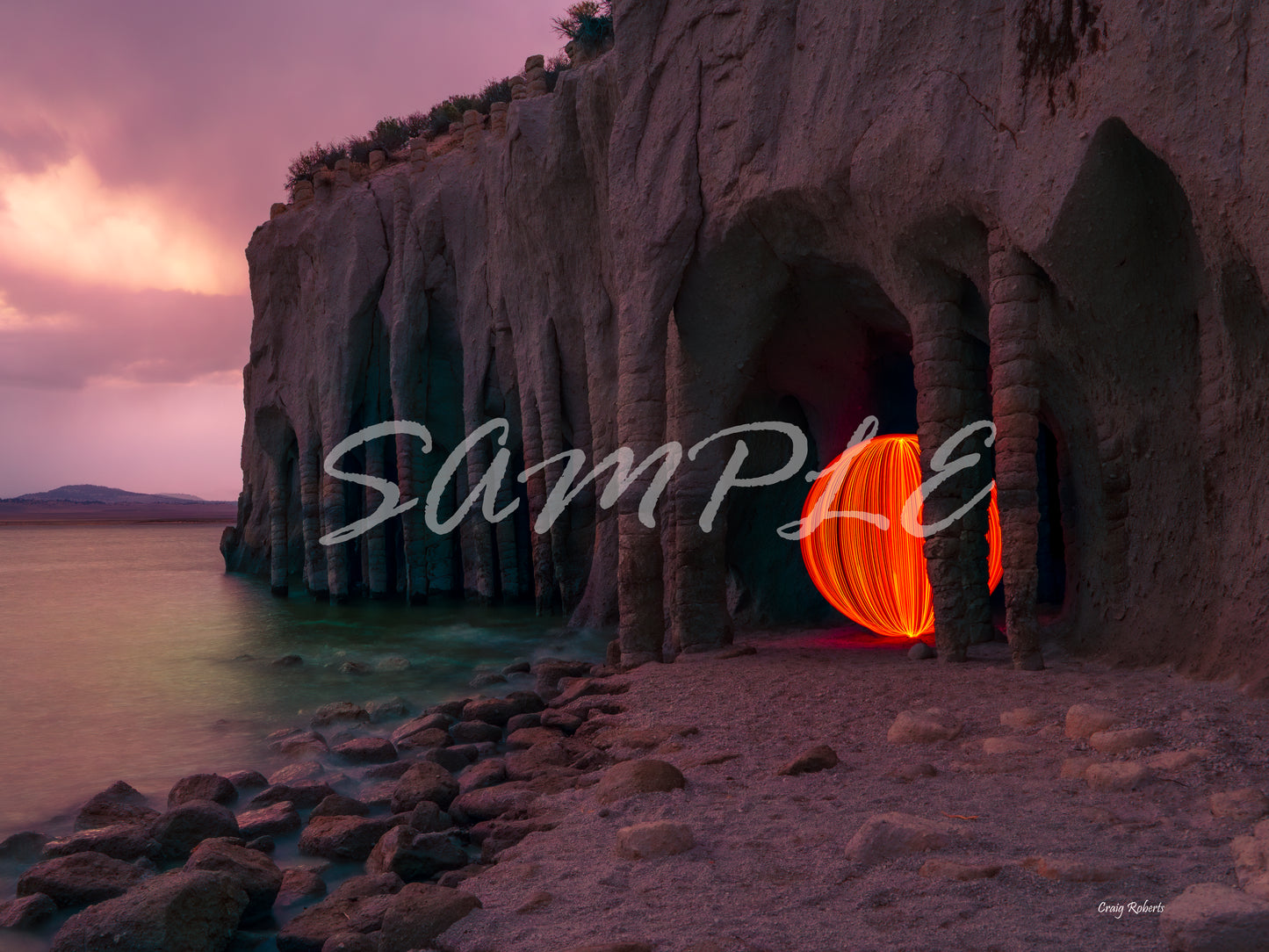 Light painting on metal